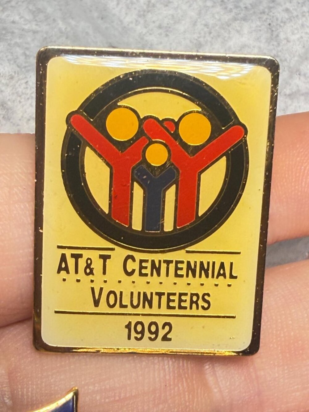 Vintage AT&T Lapel Pins Set of 3 Olympic Florida Volunteer 1992 - Picture 3 of 13